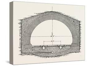 Cable Railway Tunnel under River Near Van Buren Street-null-Stretched Canvas