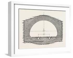 Cable Railway Tunnel under River Near Van Buren Street-null-Framed Giclee Print