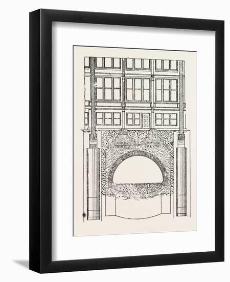 Cable Railway Tunnel under River Near Van Buren Street-null-Framed Premium Giclee Print