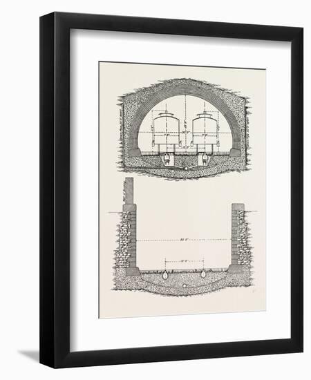 Cable Railway Tunnel under River Near Van Buren Street-null-Framed Premium Giclee Print