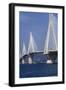 Cable-Stayed Bridge Supports of the Charilaos Trikoupis Bridge-null-Framed Giclee Print