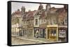 Cable Street, Stepney, London, C1830-Frederick Calvert-Framed Stretched Canvas