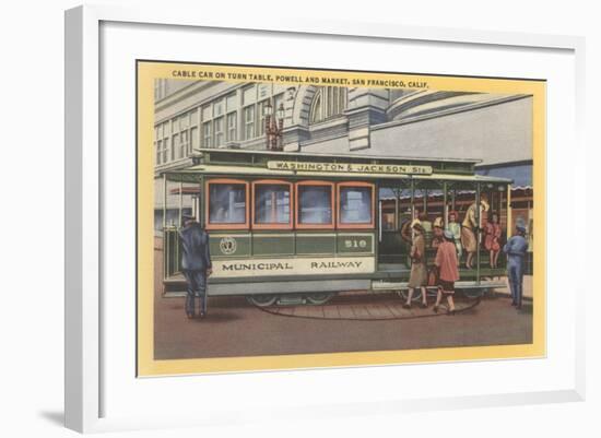 Cablecar, San Francisco, California-null-Framed Art Print