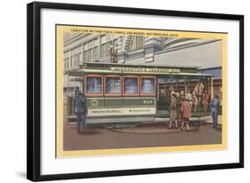 Cablecar, San Francisco, California-null-Framed Art Print
