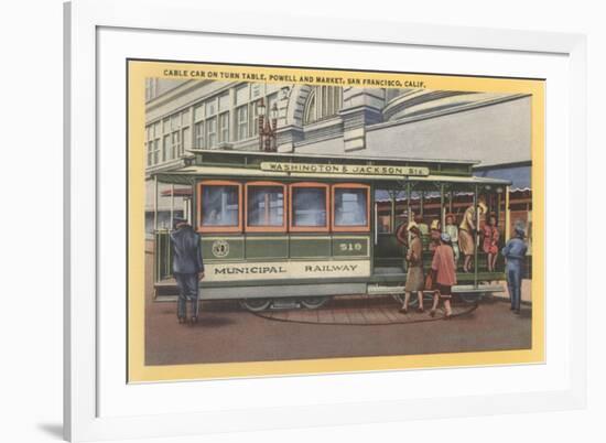 Cablecar, San Francisco, California-null-Framed Art Print