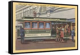 Cablecar, San Francisco, California-null-Framed Stretched Canvas