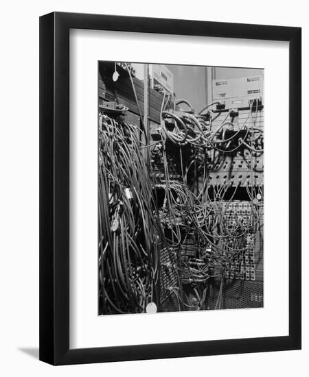 Cables on Early Computer-Jerry Cooke-Framed Photographic Print