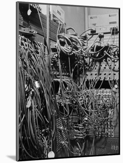 Cables on Early Computer-Jerry Cooke-Mounted Photographic Print