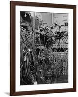 Cables on Early Computer-Jerry Cooke-Framed Photographic Print