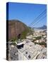 Cableway (cable car) to Sugarloaf Mountain, Urca, Rio de Janeiro, Brazil, South America-Karol Kozlowski-Stretched Canvas