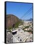 Cableway (cable car) to Sugarloaf Mountain, Urca, Rio de Janeiro, Brazil, South America-Karol Kozlowski-Framed Stretched Canvas