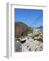 Cableway (cable car) to Sugarloaf Mountain, Urca, Rio de Janeiro, Brazil, South America-Karol Kozlowski-Framed Photographic Print