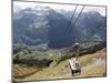Cableway Wengen-Mannlichen, Lauterbrunnen Valley, Bernese Oberland, Swiss Alps, Switzerland, Europe-Hans Peter Merten-Mounted Photographic Print