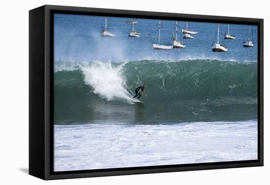 Cabo Blanco, sea and surfing, Peru, South America-Peter Groenendijk-Framed Stretched Canvas