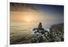 Cabo Carvoeiro and Nau dos Corvos at sunset, in front of the Atlantic Ocean. Peniche, Portugal-Mauricio Abreu-Framed Photographic Print