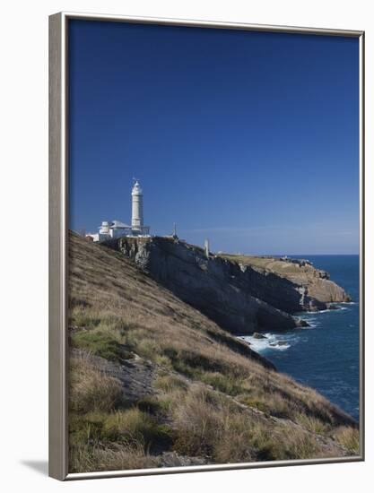 Cabo Mayor Lighthouse, Santander, Spain-Walter Bibikow-Framed Photographic Print