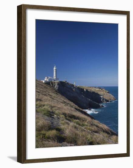 Cabo Mayor Lighthouse, Santander, Spain-Walter Bibikow-Framed Photographic Print