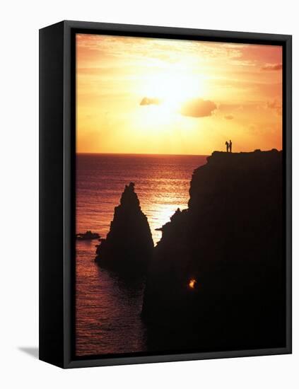 Cabo Rojo at Sunset, Puerto Rico-Greg Johnston-Framed Stretched Canvas