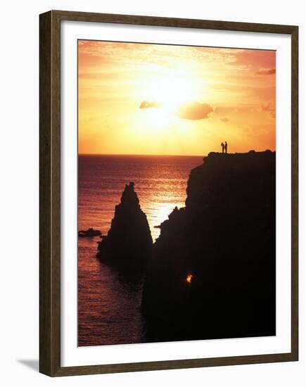 Cabo Rojo at Sunset, Puerto Rico-Greg Johnston-Framed Premium Photographic Print