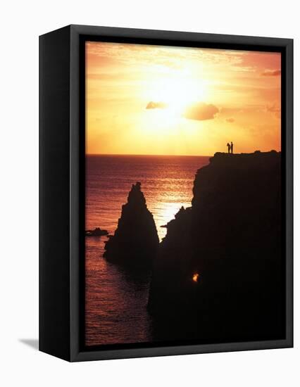 Cabo Rojo at Sunset, Puerto Rico-Greg Johnston-Framed Stretched Canvas