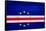 Cabo Verde Flag Design with Wood Patterning - Flags of the World Series-Philippe Hugonnard-Framed Stretched Canvas