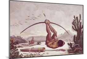 Cabocle a Civilized Indian Shooting a Bow-Jean Baptiste Debret-Mounted Art Print