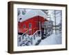 Caboose Lodging at Izaak Walton Lodge, Essex, Montana, USA-Chuck Haney-Framed Photographic Print