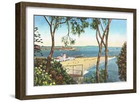 Cabrillo Beach, San Pedro, California-null-Framed Art Print