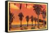Cabrillo Boulevard, Santa Barbara, California-null-Framed Stretched Canvas