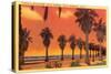 Cabrillo Boulevard, Santa Barbara, California-null-Stretched Canvas