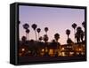 Cabrillo Boulevard, Santa Barbara Harbor, California, United States of America, North America-Richard Cummins-Framed Stretched Canvas