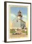 Cabrillo Lighthouse, Point Loma, San Diego, California-null-Framed Art Print