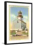 Cabrillo Lighthouse, Point Loma, San Diego, California-null-Framed Art Print