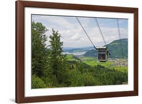 Cabrio Cable Car to Stanserhorn-Christian Kober-Framed Photographic Print