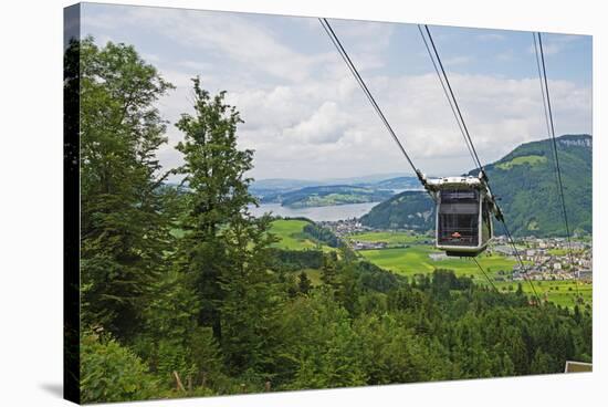 Cabrio Cable Car to Stanserhorn-Christian Kober-Stretched Canvas