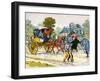 Cabriolet and 'coucou' carriage in 1885-Eugene Courboin-Framed Giclee Print