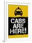 Cabs are Here - Jersey Shore TV-null-Framed Art Print
