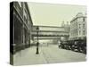 Cabs Waiting Outside Waterloo Station, Lambeth, London, 1930-null-Stretched Canvas
