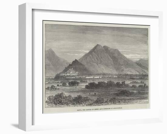 Cabul, the Capital of Shere Ali's Dominions in Afghanistan-null-Framed Giclee Print