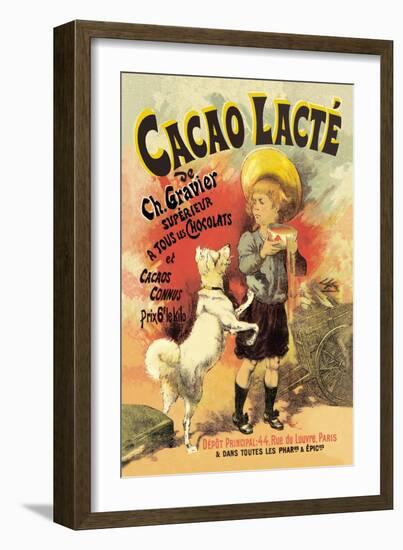 Cacao Lacte de Ch. Gravier Superieur-null-Framed Art Print