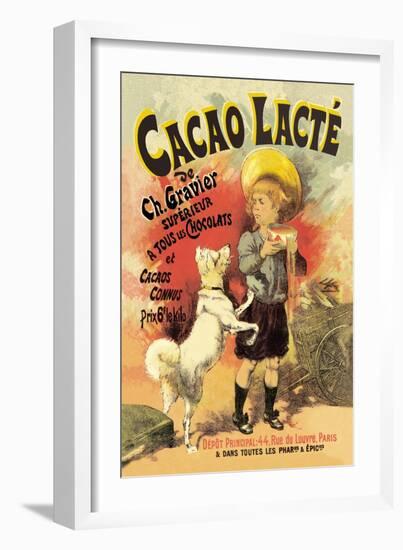 Cacao Lacte de Ch. Gravier Superieur-null-Framed Art Print