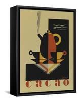 Cacao-Vintage Apple Collection-Framed Stretched Canvas