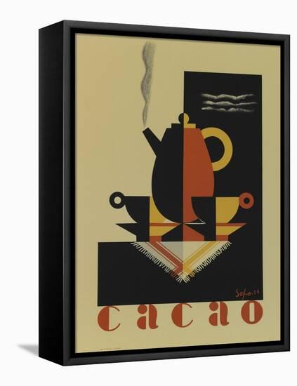 Cacao-Vintage Apple Collection-Framed Stretched Canvas