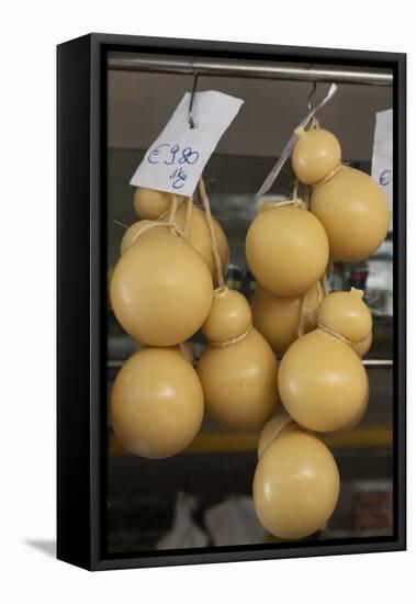 Caciocavallo Cheese for Sale in a Market in Martina Franca, Puglia, Italy, Europe-Martin-Framed Stretched Canvas