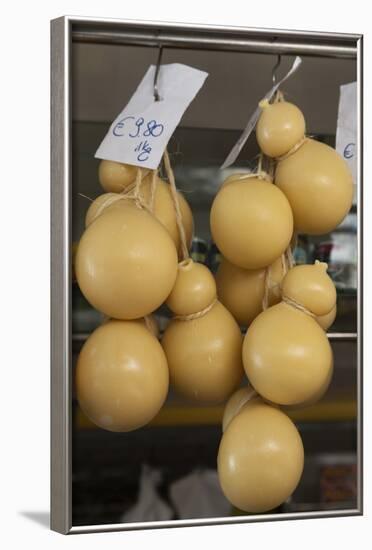 Caciocavallo Cheese for Sale in a Market in Martina Franca, Puglia, Italy, Europe-Martin-Framed Photographic Print