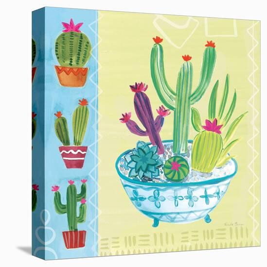 Cacti Garden III no Birds and Butterflies-Farida Zaman-Stretched Canvas