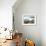 Cacti on Isla De Los Pescadores, and Salt Flats, Salar De Uyuni, Southwest Highlands, Bolivia-Tony Waltham-Framed Photographic Print displayed on a wall