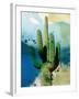 Cactus Abstract-Sisa Jasper-Framed Art Print