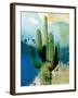 Cactus Abstract-Sisa Jasper-Framed Art Print