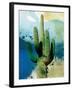 Cactus Abstract-Sisa Jasper-Framed Art Print